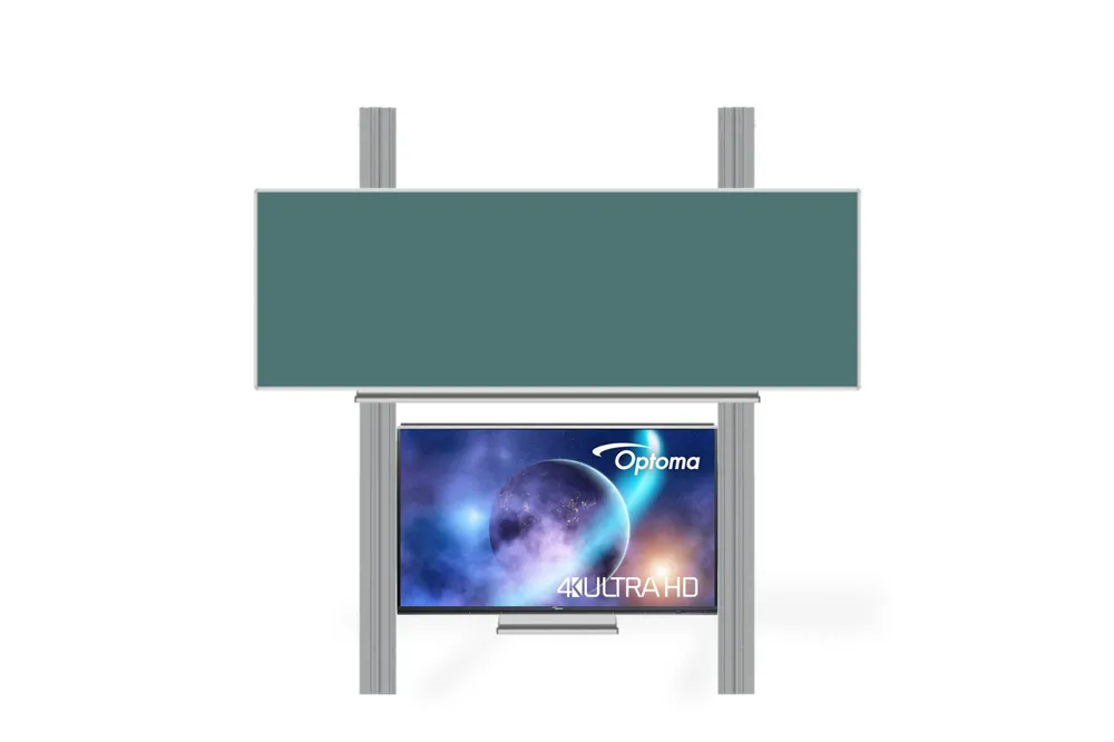 Interaktivní sestava LCD panel s přední krycí tabulí na PYLONU AL